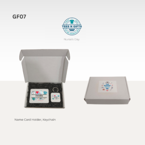 Personalised Name Card Holder & Keychain Gift Set – GF07