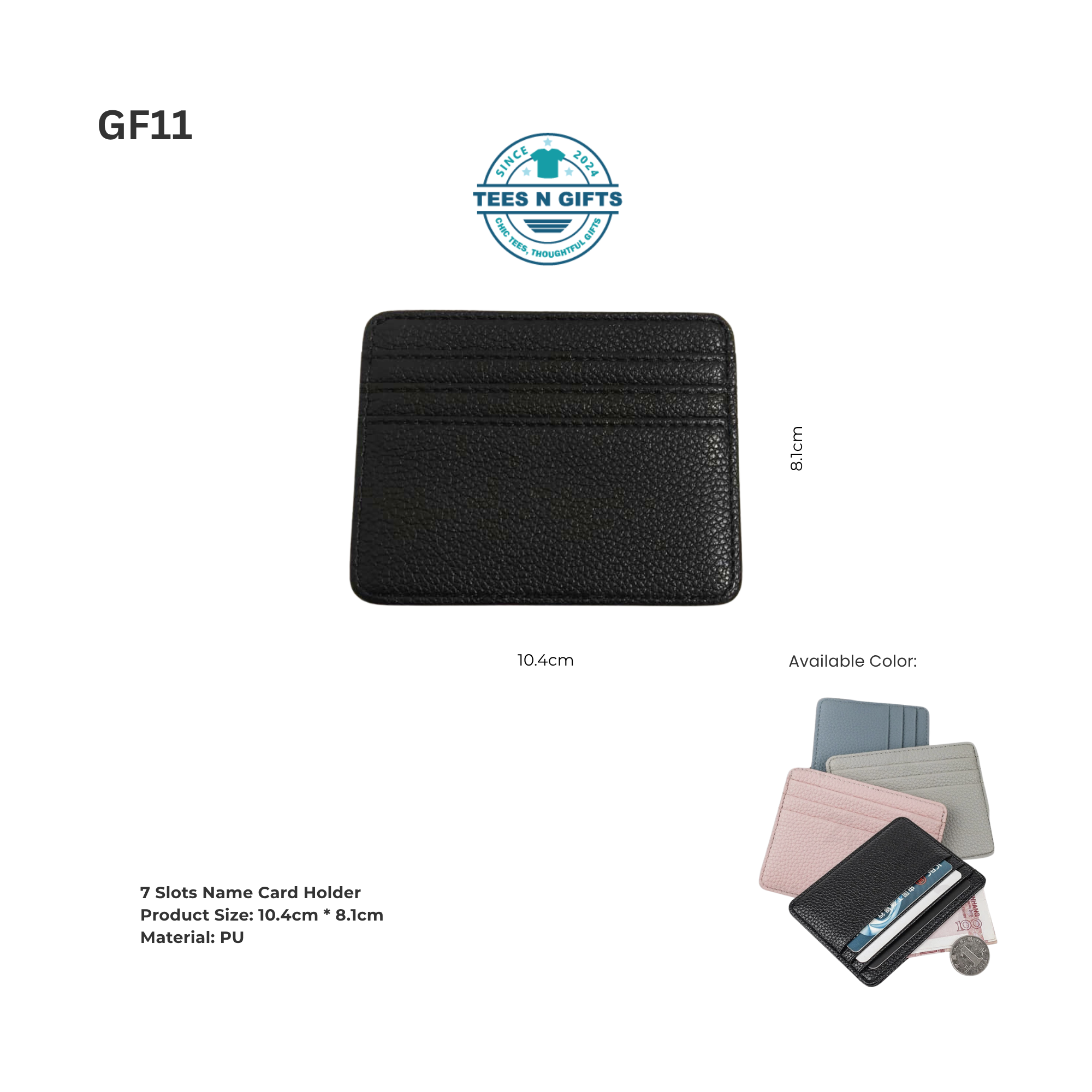 Personalised Card Holder Foldable Phone Stand Wristlet Keychain Gift Set-3