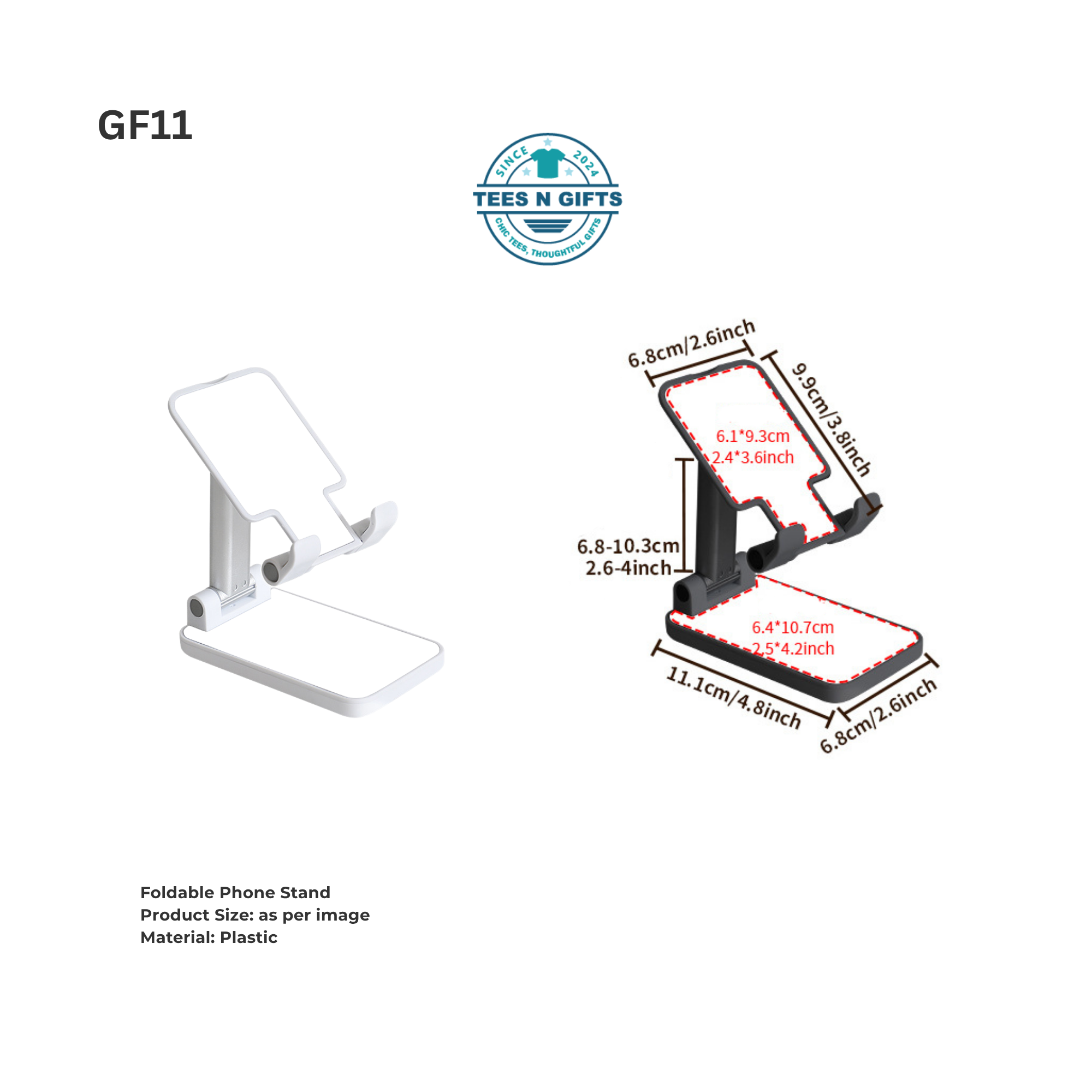 Personalised Card Holder Foldable Phone Stand Wristlet Keychain Gift Set-4
