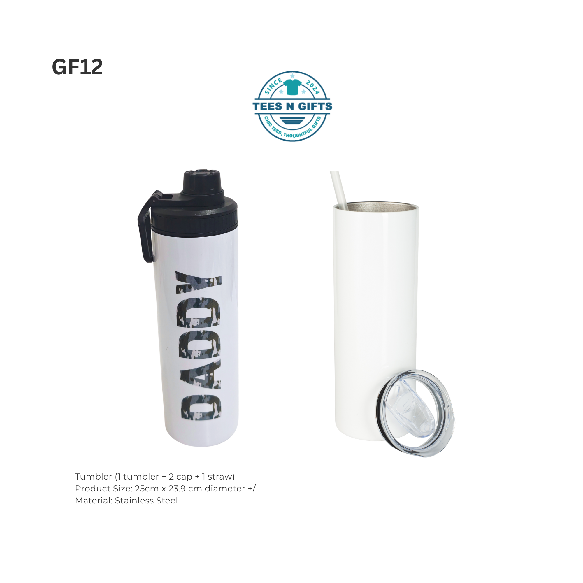 personalised tumbler & notebook gift set-3