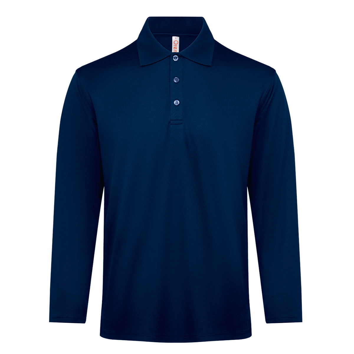 quick dry long sleeve polo tee QD84-navy pro