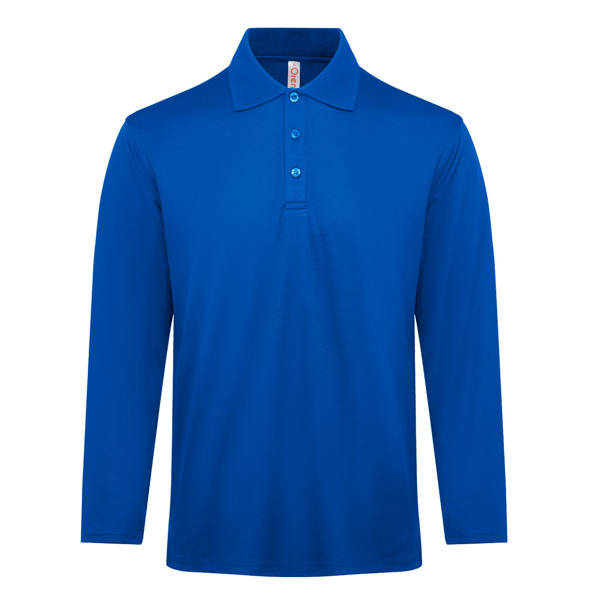 quick dry long sleeve polo tee QD84-royal