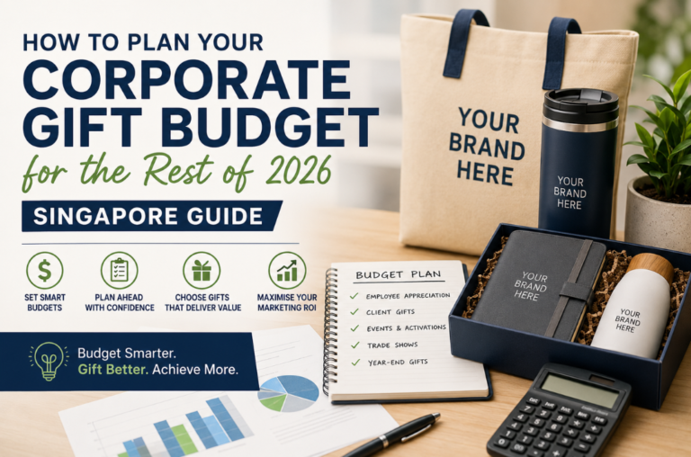 Corporate Gift Budget Singapore planning guide with customised corporate gifts, budget planner and branded promotional products