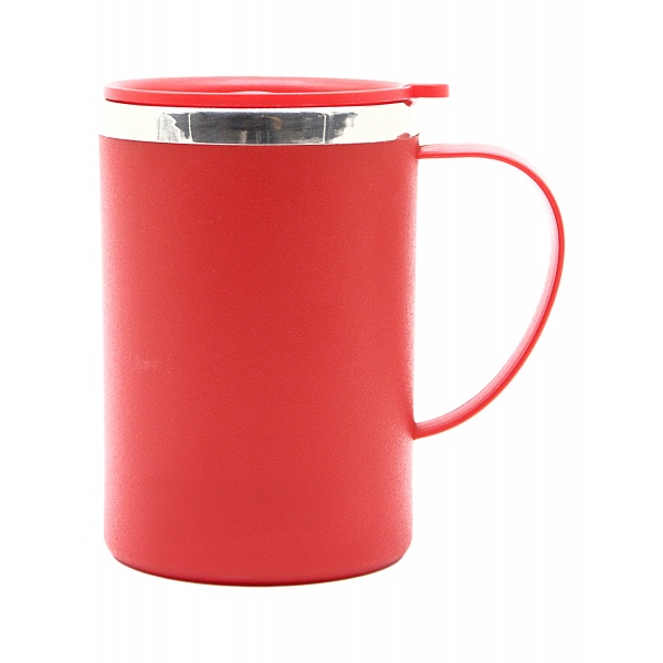 Stainless Steel Auto Mug Singapore am8105_red