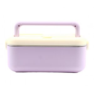 CE87 Stainless Steel Food Container with Spoon Storage 700ml