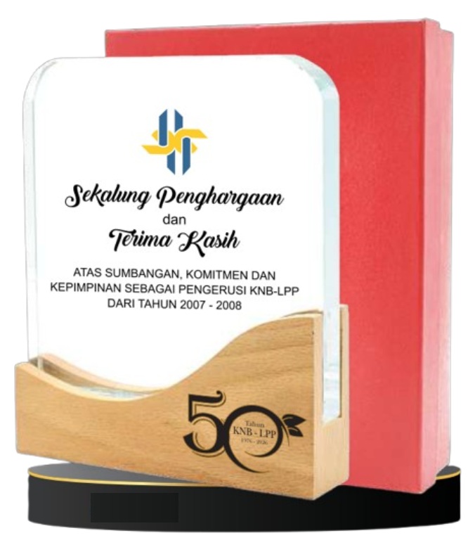 wooden crystal plaque SV37