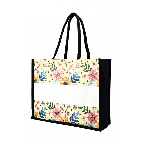laminated canvas tote bag Singapore cb44_yellow