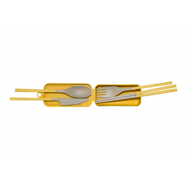 wheat fiber cutlery set Singapore ce58_open