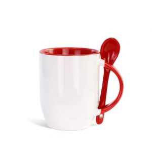 Ceramic Mug with Spoon CR16