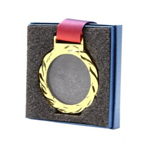 Custom Glass & Aluminium Medal – 7.5cm MM20